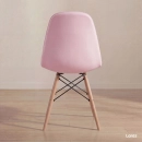Kit 2 Cadeiras de jantar Charles Eames Eiffel Botonê Estofada - Rosa claro