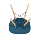 Kit 2 Cadeiras de jantar Charles Eames Eiffel DSW em Polipropileno - Azul petróleo