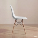Kit 2 Cadeiras de jantar Charles Eames Eiffel DSW em Polipropileno - Cinza claro