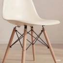 Kit 2 Cadeiras de jantar Charles Eames Eiffel DSW em Polipropileno - Creme