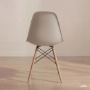Kit 2 Cadeiras de jantar Charles Eames Eiffel DSW em Polipropileno - Nude