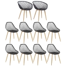 Kit 2 Cadeiras de jantar Clarice Nest + 8 cadeiras de jantar Clarice Cloe - Preto