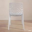 Kit 2 Cadeiras de jantar Gruvyer com design contemporâneo e anatômico - Branco