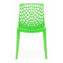 Kit 2 Cadeiras de jantar Gruvyer com design contemporâneo e anatômico - Verde Claro