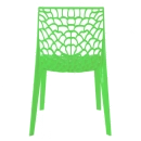 Kit 2 Cadeiras de jantar Gruvyer com design contemporâneo e anatômico - Verde Claro