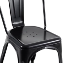 Kit 2 Cadeiras de jantar Iron Tolix com design industrial - Preto Semibrilho
