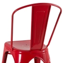 Kit 2 Cadeiras de jantar Iron Tolix com design industrial - Vermelho