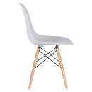 Kit 2 cadeiras Eames DAW com braços + 2 cadeiras Eiffel DSW - Cinza claro