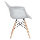 Kit 2 cadeiras Eames DAW com braços + 2 cadeiras Eiffel DSW - Cinza claro