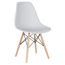 Kit 2 cadeiras Eames DAW com braços + 6 cadeiras Eiffel DSW - Cinza claro