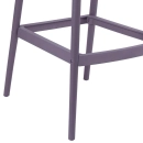 Kit 3 Banquetas alta para bancada Master Allegra em Polipropileno 78 cm - Cinza escuro