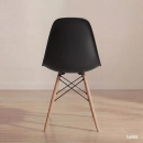Kit 3 Cadeiras de jantar Charles Eames Eiffel DSW em Polipropileno - Preto