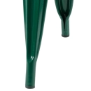 Kit 3 Cadeiras de jantar Iron Tolix com design industrial - Verde Escuro