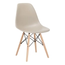 Kit 32 Cadeiras de jantar Charles Eames Eiffel DSW em Polipropileno - Nude