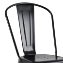 Kit 32 Cadeiras de jantar Iron Tolix com design industrial - Preto Semibrilho