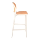 Kit 4 Banquetas alta para bancada Mumbai com assento anatômico 78 cm – Branco