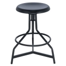 Kit 4 banquetas altas para cozinha industrial York com banco giratório - Preto