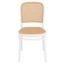 Kit 4 Cadeiras de jantar Amis Lola com design moderno e assento confortável - Branco