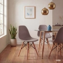 Kit 4 Cadeiras de jantar Charles Eames Eiffel DSW em Polipropileno - Fendi