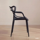 Kit 4 Cadeiras de jantar Master Allegra Design Moderno em Polipropileno - Preto