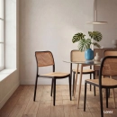 Kit 4 Cadeiras de jantar Maya com design moderno e assento confortável - Preto