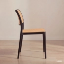 Kit 4 Cadeiras de jantar Maya com design moderno e assento confortável - Preto
