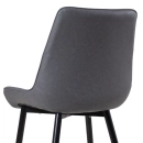 Kit 4 Cadeiras estofada Chicago com design industrial - Cinza vintage
