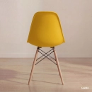 Kit 5 Cadeiras de jantar Charles Eames Eiffel DSW em Polipropileno - Amarelo