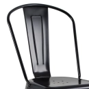 Kit 5 Cadeiras de jantar Iron Tolix com design industrial - Preto Semibrilho