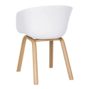 Kit 6 Cadeiras de jantar Cassia com design moderno e assento confortável – Branco