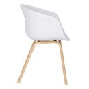 Kit 6 Cadeiras de jantar Cassia com design moderno e assento confortável – Branco
