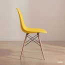 Kit 6 Cadeiras de jantar Charles Eames Eiffel DSW em Polipropileno - Amarelo