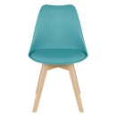 Kit 6 Cadeiras de jantar Leda com assento estofado e design moderno - Tiffany