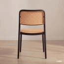 Kit 6 Cadeiras de jantar Maya com design moderno e assento confortável - Preto