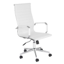 Kit 6 Cadeiras escritório Esteirinha Diretor Home office Kit Branco