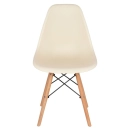 Kit 8 Cadeiras de jantar Charles Eames Eiffel DSW em Polipropileno - Creme