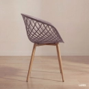 Kit 8 Cadeiras de jantar Clarice Nest com design moderno e anatômico - Fendi