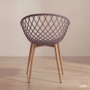 Kit 8 Cadeiras de jantar Clarice Nest com design moderno e anatômico - Fendi