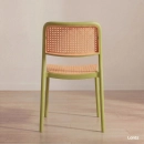 Kit 8 Cadeiras de jantar Maya com design moderno e assento confortável  - Verde