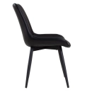 Kit 8 Cadeiras estofada Chicago com design industrial – Preto
