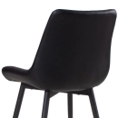 Kit 8 Cadeiras estofada Chicago com design industrial – Preto
