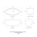 Kit Banheira de Imersão Acrílico 170 cm Rubi e Misturador de Piso Monocomando - Branco e Prata Cromado