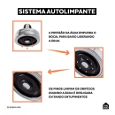 Kit Chuveiro Autolimpante Redondo de Parede Mauá com Desviador Mundaú e Ducha Manual Piraju Pingoo.casa - Prata