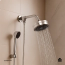Kit Chuveiro Autolimpante Redondo de Parede Mauá com Desviador Mundaú e Ducha Manual Piraju Pingoo.casa - Prata