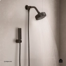 Kit Chuveiro Autolimpante Redondo de Parede Mauá com Desviador Mundaú e Ducha Manual Aruanã Pingoo.casa - Preto