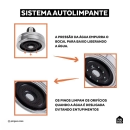 Kit Chuveiro Autolimpante Redondo de Parede Mauá com Desviador Mundaú e Ducha Manual Aruanã Pingoo.casa - Prata 