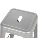 Kit com 2 Banquetas altas para bancada Iron Tolix 76 cm - Prata