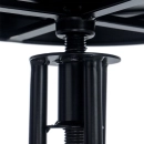 Kit com 2 Banquetas altas para cozinha industrial York com banco giratório - Preto