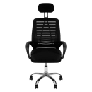 Kit com 2 Cadeiras Altas Viena para escritorio com rodizios - Preto