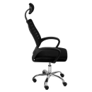 Kit com 2 Cadeiras Altas Viena para escritorio com rodizios - Preto